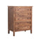 The Fox & Roe Marbon 5 Drawer Chest in Tahoe Brown Finish