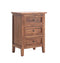 The Fox & Roe Marbon 3 Drawer Nightstand in Tahoe Brown Finish