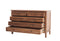 The Fox & Roe Marbon 5 Drawer Dresser in Tahoe Brown Finish