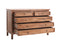 The Fox & Roe Marbon 5 Drawer Dresser in Tahoe Brown Finish