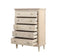 The Maison 5-Drawer Narrow Dresser in Olive Wash Finish