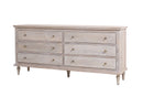 The Maison 6-Drawer Dresser in Olive Wash Finish