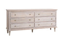 The Maison 6-Drawer Dresser in Olive Wash Finish