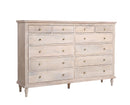 The Maison 12-Drawer Dresser in Olive Wash Finish