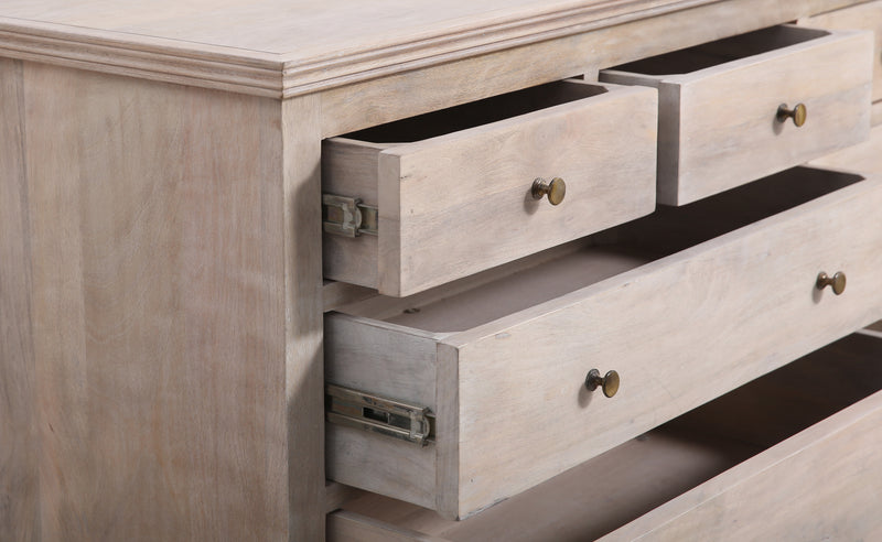 The Maison 12-Drawer Dresser in Olive Wash Finish