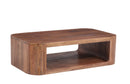 The Oslo Open Coffee Table in Tahoe Brown Finish