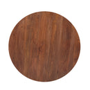 The Oslo Open Round Coffee Table in Tahoe Brown Finish