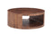 The Oslo Open Round Coffee Table in Tahoe Brown Finish