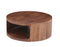 The Oslo Open Round Coffee Table in Tahoe Brown Finish