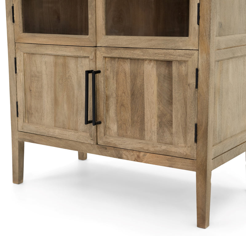 The Fox & Roe Hattie Glass 2 Door Cabinet (2 Finish Options)