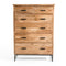 The Fox & Roe Corwin Six-Drawer Chest in Washed Walnut Finish