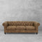 Mayo Furniture Collection 8888L Sofa in Stallone Rawhide Leather + Brass Nailhead Finish