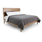 The Fox & Roe Corwin Panel Bed in Washed Walnut Finish
