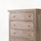 The Fox & Roe Maison 5 Drawer High Boy Chest of Drawers in Sandblast Salvage Grey Finish