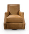 Mayo 2325L43 Leather Swivel Glider Chair in Vacchetta Amber