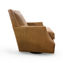 Mayo 2325L43 Leather Swivel Glider Chair in Vacchetta Amber