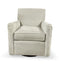 Mayo Fabric Swivel Glider Chair in Shawcrest Oyster