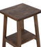 The Amara Small Side Table in Wire Brush Antique Finish