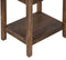 The Amara Side Table w/ Drawer in Wire Brush Antique Finish