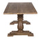 The Artesia 7' Dining Table with Trestle Pedestal Base in Vintage Finish