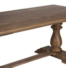 The Artesia 7' Dining Table with Trestle Pedestal Base in Vintage Finish