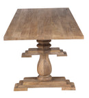 The Artesia 8' Dining Table with Trestle Pedestal Base in Vintage Finish