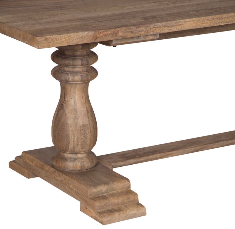 The Artesia 8' Dining Table with Trestle Pedestal Base in Vintage Finish