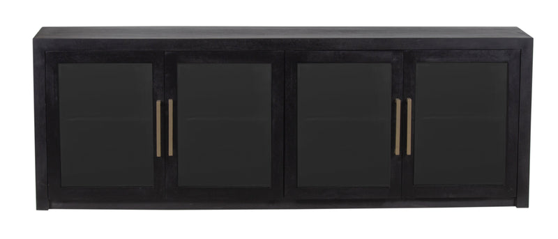 The Fox & Roe Bodhi Media Console in Matte Black Wash