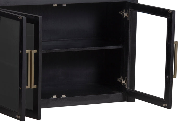 The Fox & Roe Bodhi Media Console in Matte Black Wash