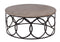 The Fox & Roe Circle Coffee Table in Salvage Black Finish