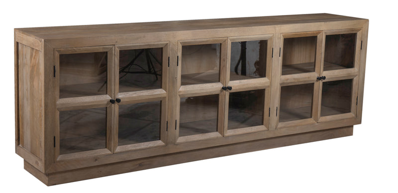 The Delma 6 Door Glass Sideboard (2 Finish Options)