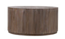 The Fox & Roe Drum Coffee Table in Salvage Grey Finish