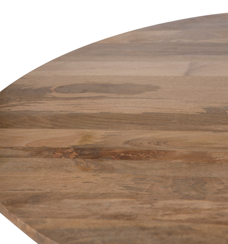 The Oslo Pedestal Round Dining Table in Organic Matte Finish