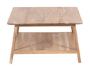 The Portola Square Coffee Table 32" in Oxy Acacia Natural Finish