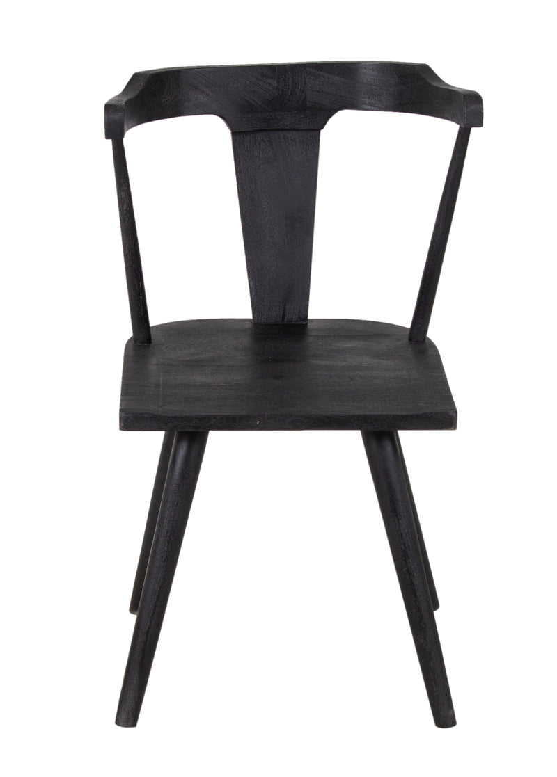 The Fox & Roe Wembley Dining Chair in Sandblasted Black Finish