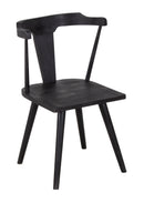 The Fox & Roe Wembley Dining Chair in Sandblasted Black Finish