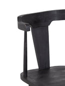 The Fox & Roe Wembley Dining Chair in Sandblasted Black Finish