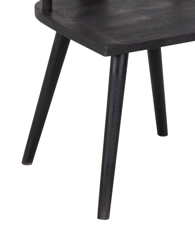 The Fox & Roe Wembley Dining Chair in Sandblasted Black Finish