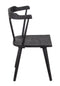 The Fox & Roe Wembley Dining Chair in Sandblasted Black Finish