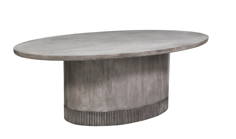 The Fox & Roe Adrian Dining Table in Storm Grey Finish