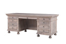 The Fox & Roe St. James 76" Desk in Antiqued Grey Finish