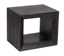 The Fox & Roe Vernon Side Table with Drawer in Charcoal Finish