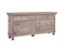 The Fox & Roe St. James Bedroom Collection 7-Drawer Dresser in Antiqued Grey Finish