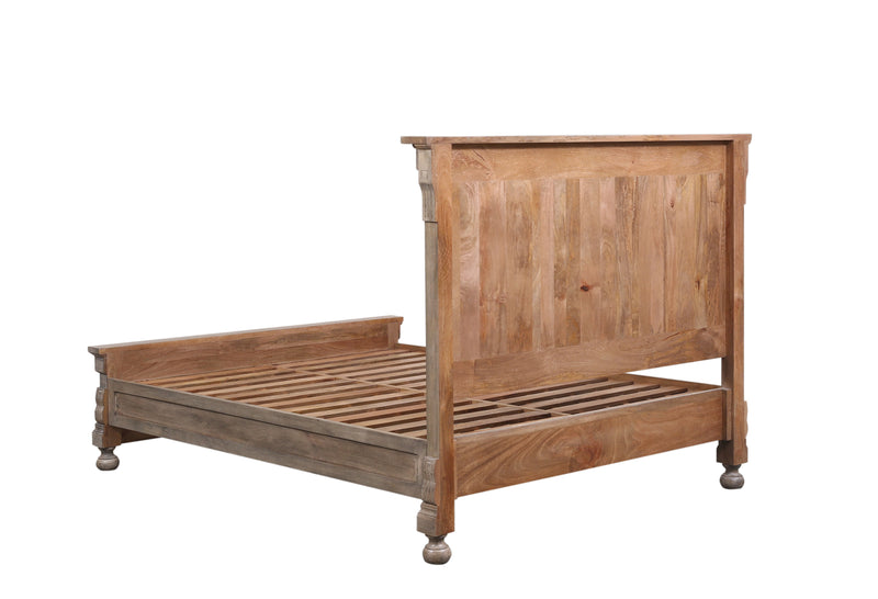 The Fox & Roe St. James Bedroom Collection Panel Bed in Antiqued Grey Finish