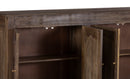 The Fox & Roe Tavern 4 Door Entryway Console in Wire Brush Antique Finish