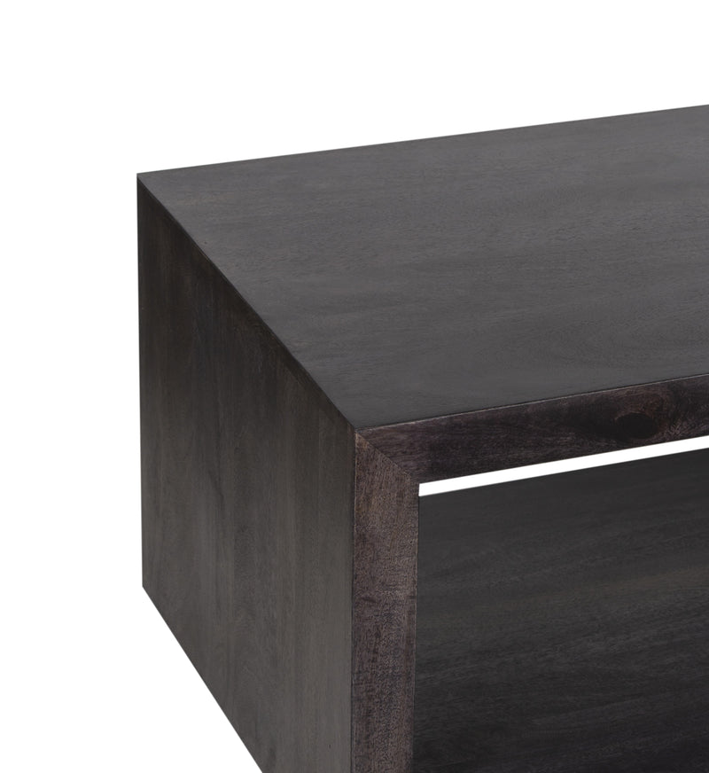 The Fox & Roe Folsom Rectangular Coffee Table in Charcoal Finish