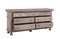 The Fox & Roe St. James Bedroom Collection 7-Drawer Dresser in Antiqued Grey Finish