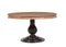 The Fox & Roe Vintage Foyer Dining Table 60" with Dark Walnut Base and Washed Walnut Top