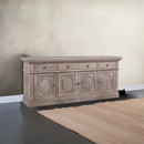 The Fox & Roe St. James Media Console in Antiqued Grey Finish