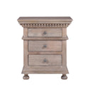 The Fox & Roe St. James Bedroom Collection Closed Nightstand in Antiqued Grey Finish